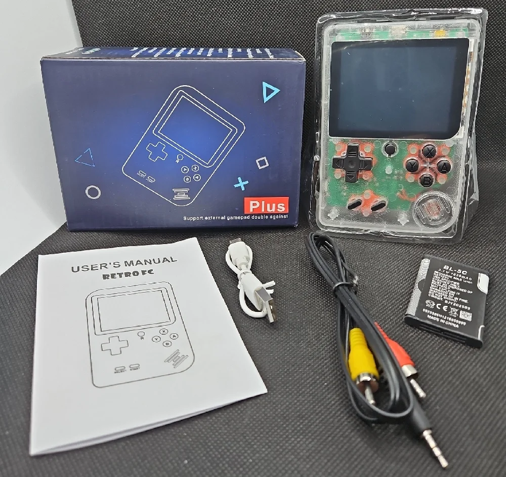 Plus Handheld Game Console - Black and Green